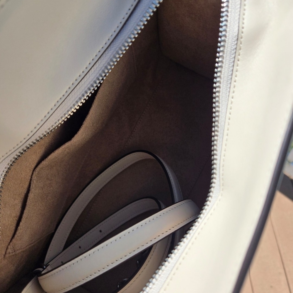Coach Leather Satchel in Light Cream - Picture 5 of 6